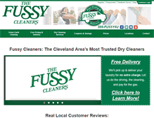 Tablet Screenshot of fussycleaners.com